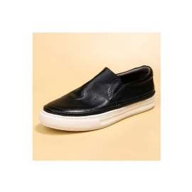 Casual Schoenen Heren Elegante Lederen Instappers Hoge Kwaliteit