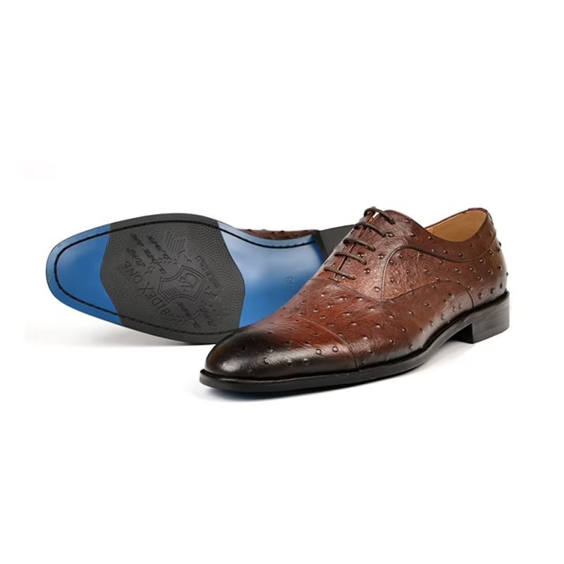 Formele Herenschoenen Exotisch Patroon Verfijnde Oxford-schoenen - Koffie