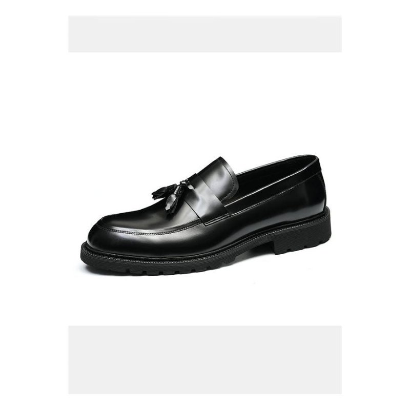 Formele Herenschoenen Klassieke Instappers Met Kwastjes - Zwart
