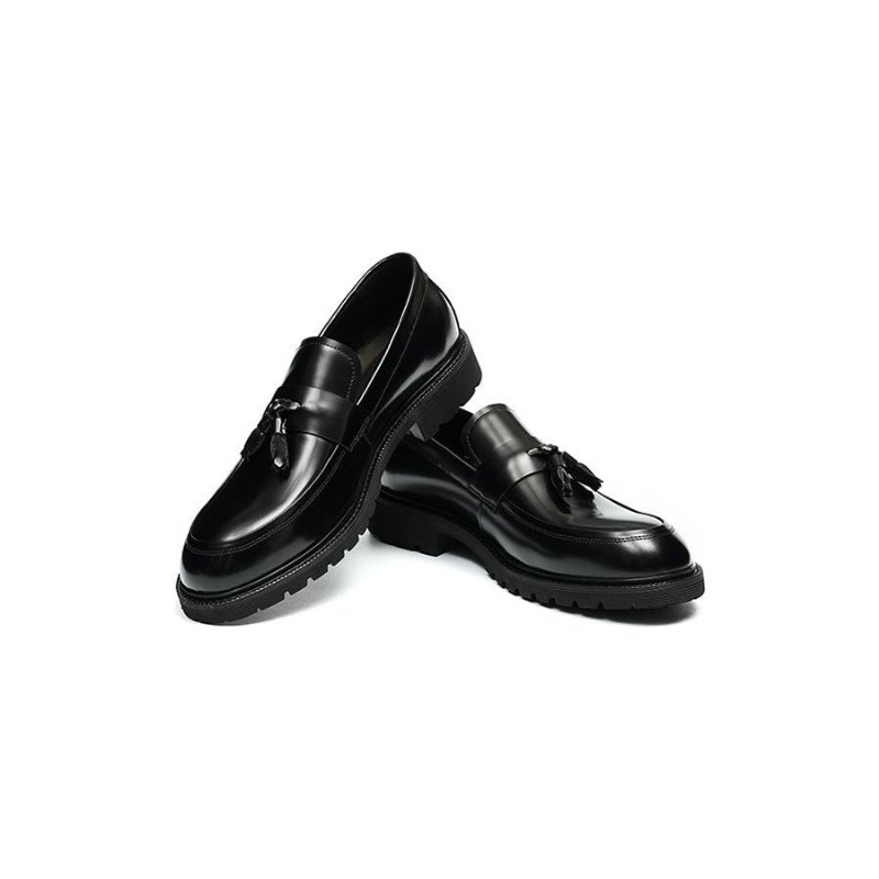 Formele Herenschoenen Klassieke Instappers Met Kwastjes - Zwart