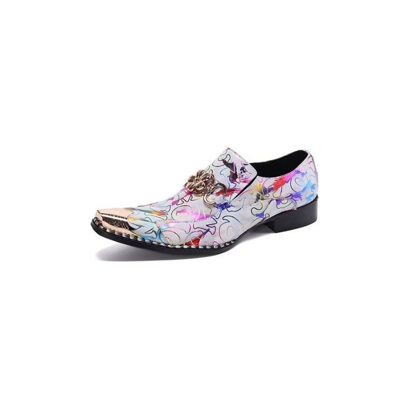 Formele Herenschoenen Leer Met Reliëf Nette Schoenen - Exotisch