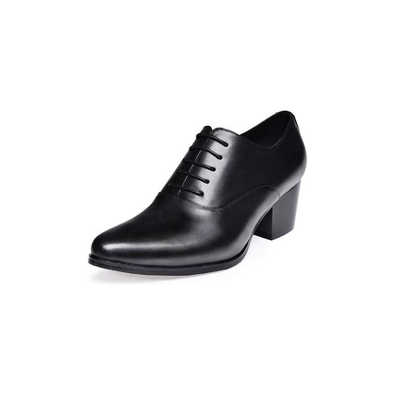 Formele Herenschoenen Leren Oxford-kledingschoenen - Zwart