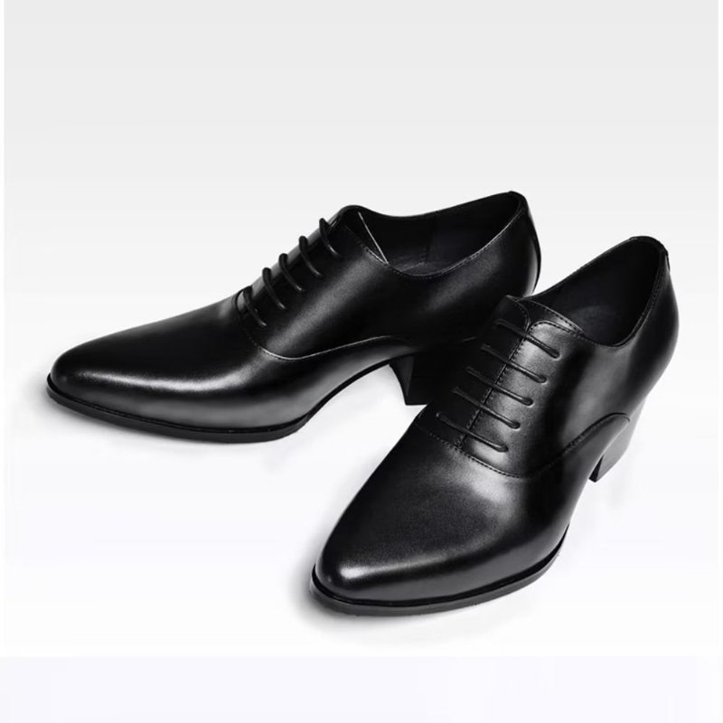 Formele Herenschoenen Leren Oxford-kledingschoenen - Zwart