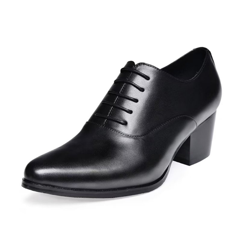 Formele Herenschoenen Leren Oxford-kledingschoenen - Zwart