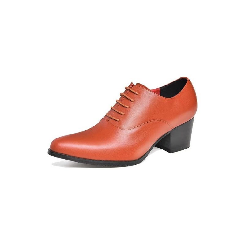 Formele Herenschoenen Leren Oxford-kledingschoenen - Oranje