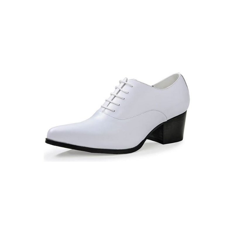 Formele Herenschoenen Leren Oxford-kledingschoenen - Wit