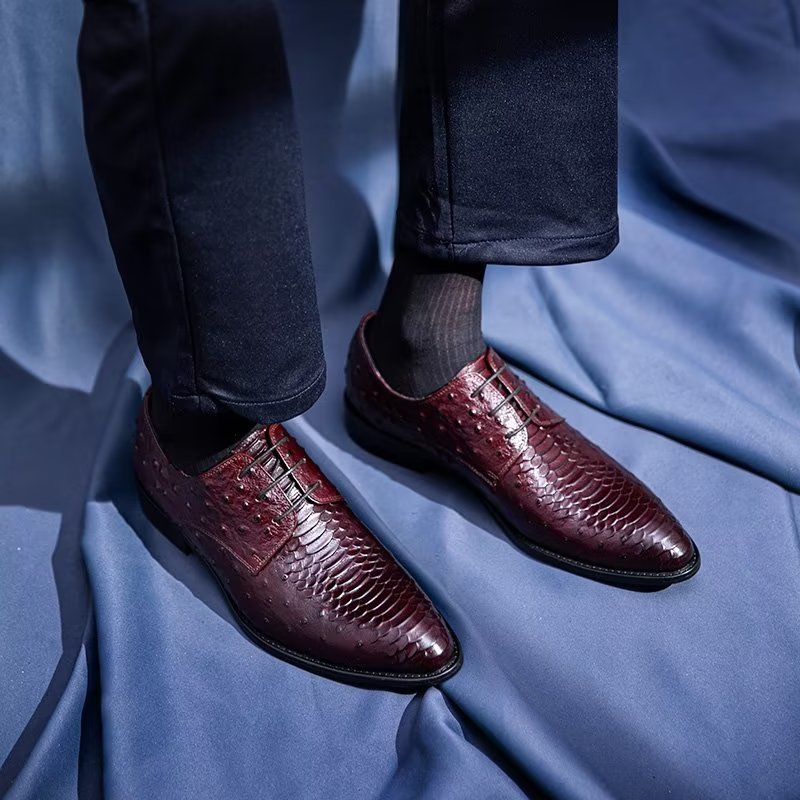 Formele Herenschoenen Luxe Croctex Derbies-kledingschoenen - Koffie