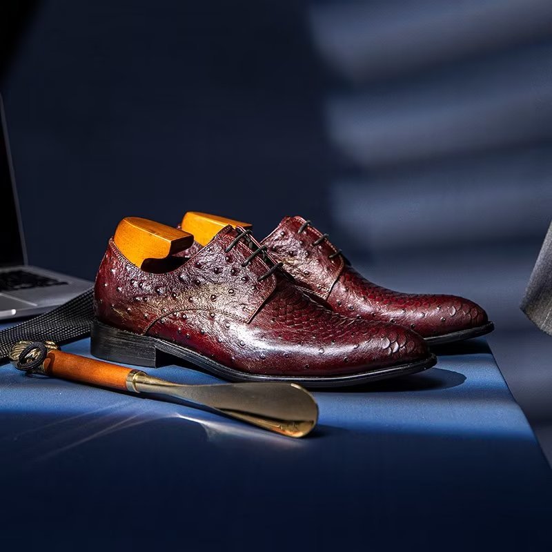 Formele Herenschoenen Luxe Croctex Derbies-kledingschoenen - Koffie