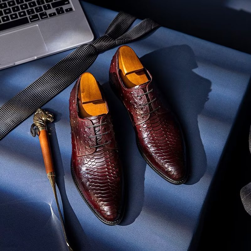 Formele Herenschoenen Luxe Croctex Derbies-kledingschoenen - Koffie