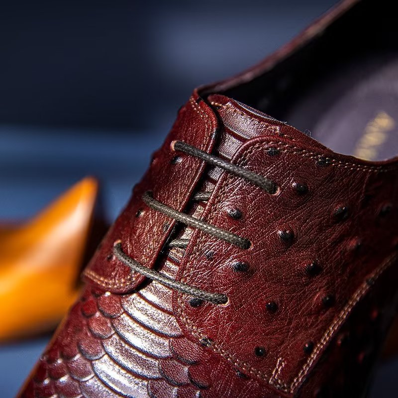 Formele Herenschoenen Luxe Croctex Derbies-kledingschoenen - Koffie