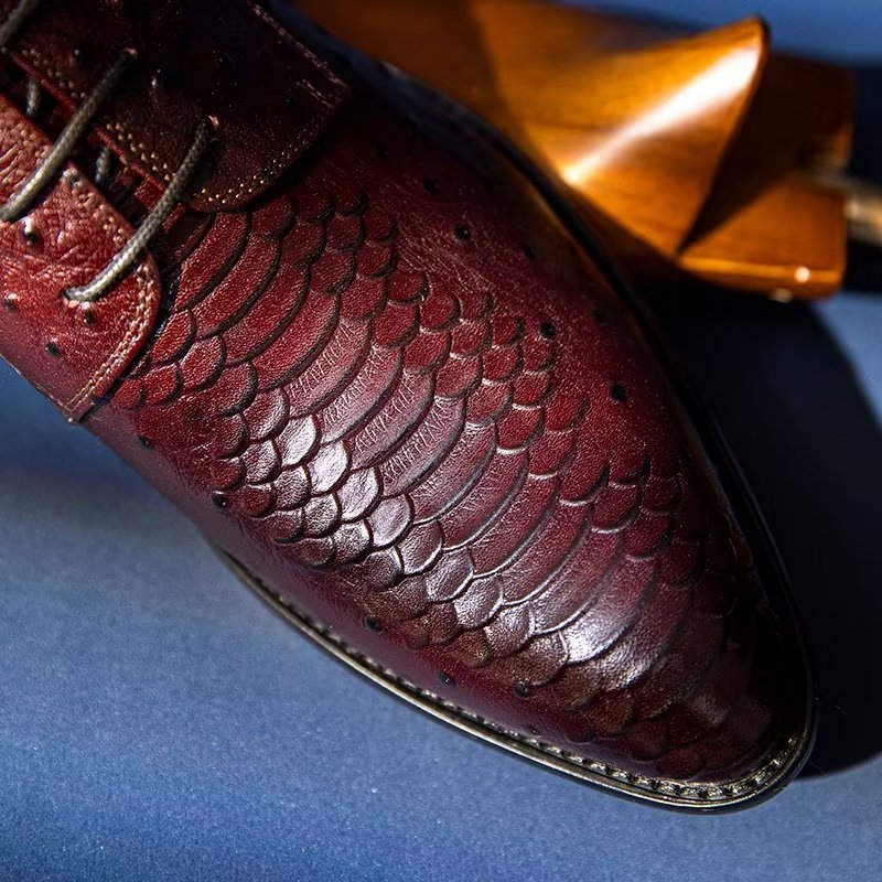 Formele Herenschoenen Luxe Croctex Derbies-kledingschoenen - Koffie