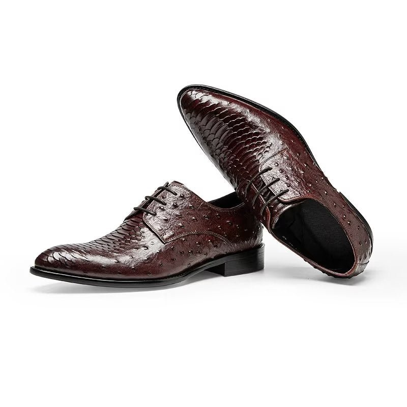 Formele Herenschoenen Luxe Croctex Derbies-kledingschoenen - Koffie