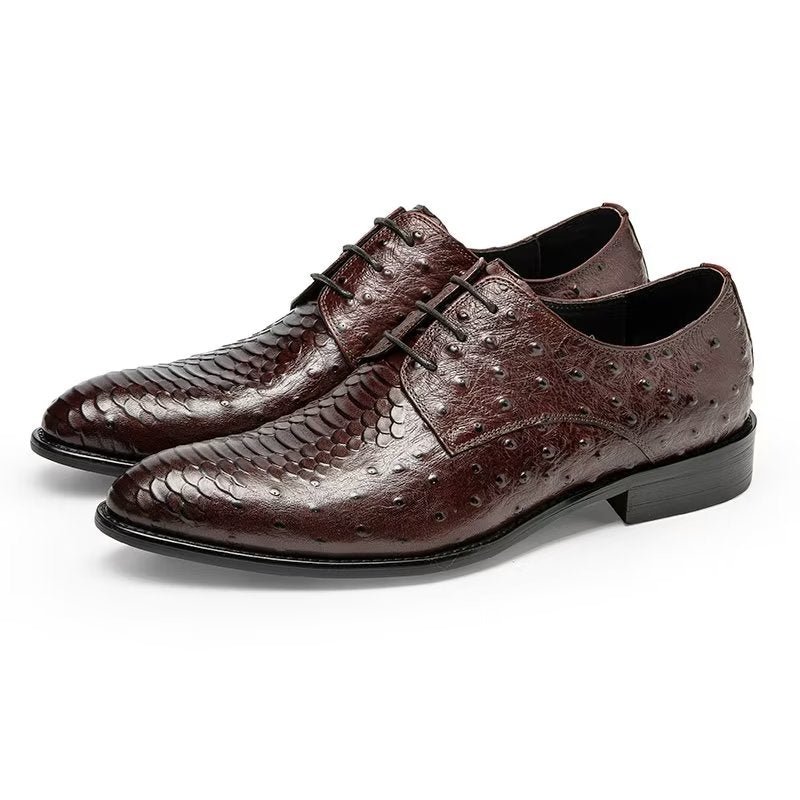 Formele Herenschoenen Luxe Croctex Derbies-kledingschoenen - Koffie