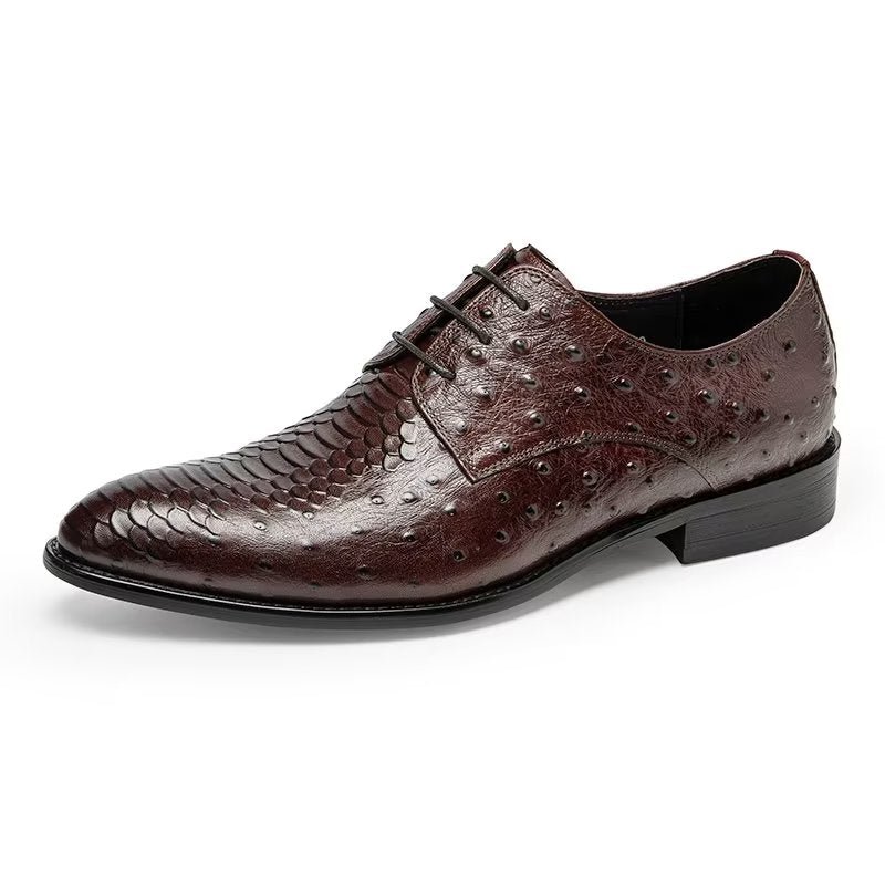 Formele Herenschoenen Luxe Croctex Derbies-kledingschoenen - Koffie