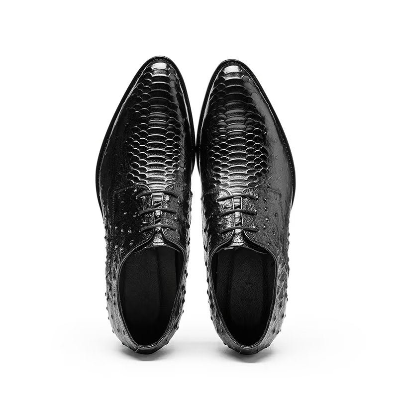 Formele Herenschoenen Luxe Croctex Derbies-kledingschoenen - Zwart