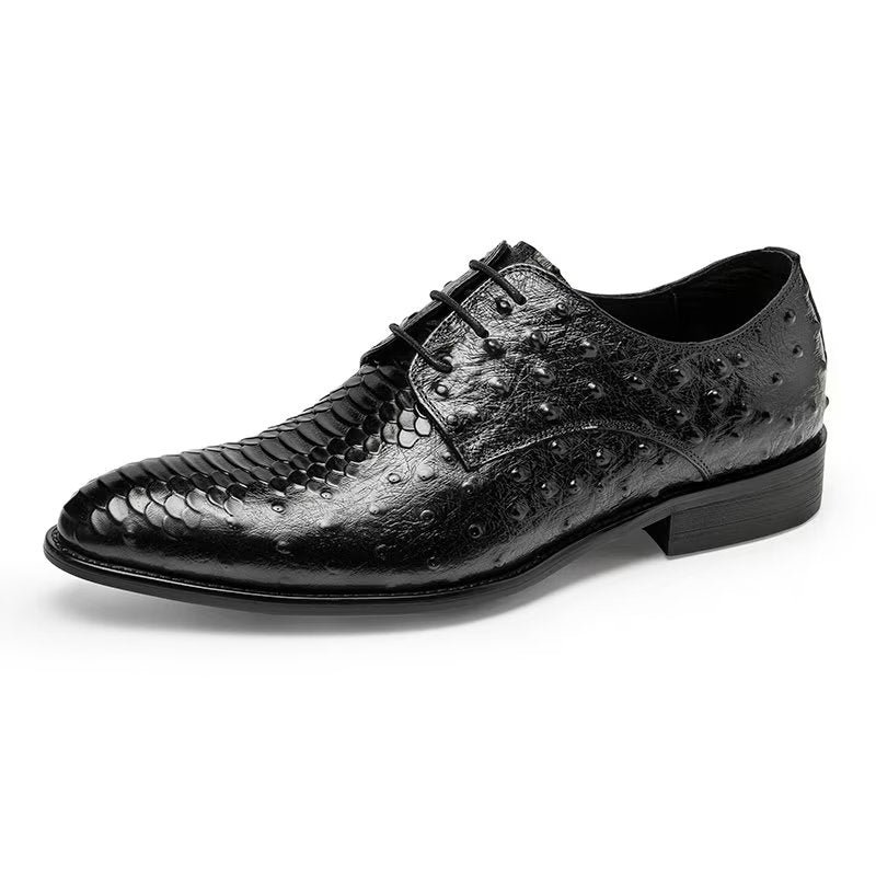 Formele Herenschoenen Luxe Croctex Derbies-kledingschoenen - Zwart