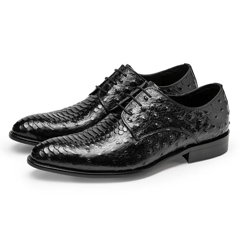 Formele Herenschoenen Luxe Croctex Derbies-kledingschoenen - Zwart