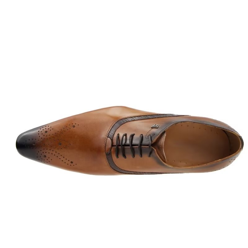 Formele Herenschoenen Modieuze Bruiloftsbrogues - Bruin