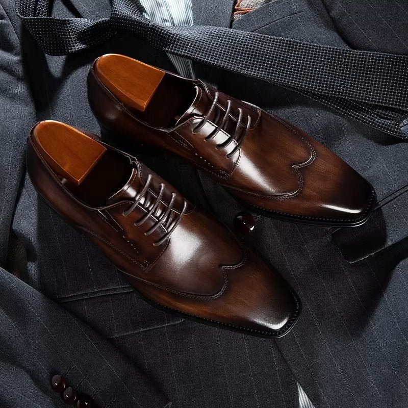 Formele Herenschoenen Stijlvolle Derbyschoenen - Koffie