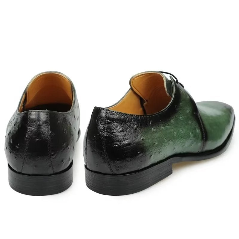 Formele Herenschoenen Stijlvolle Op Maat Gemaakte Brogue Lederen Trouwschoenen - Groente