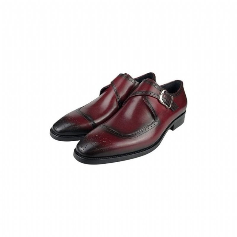 Formele Herenschoenen Wingtip Oxford-kledingschoenen Prachtige Elegantie - Rood