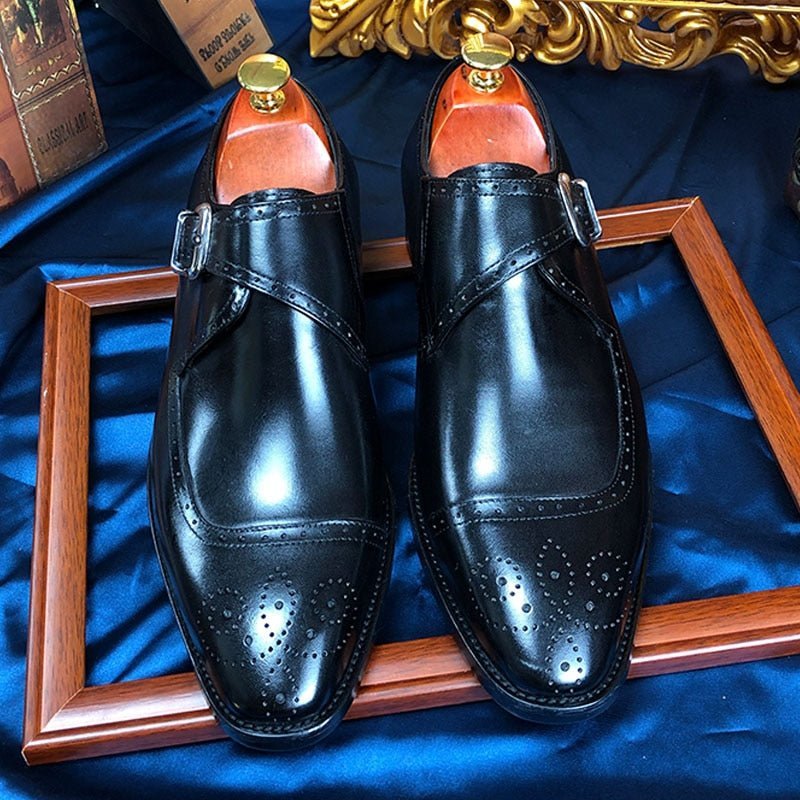 Formele Herenschoenen Wingtip Oxford-kledingschoenen Prachtige Elegantie - Zwart