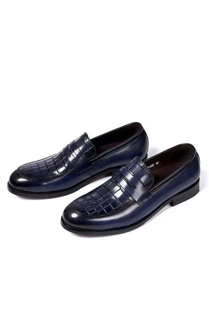 Formele Schoenen Heren Kleermakerspracht Instapschoenen - Blauw