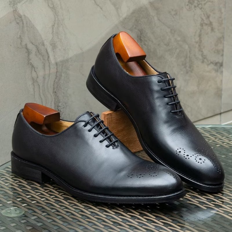 Formele Schoenen Heren Prachtige Leren - Zwart