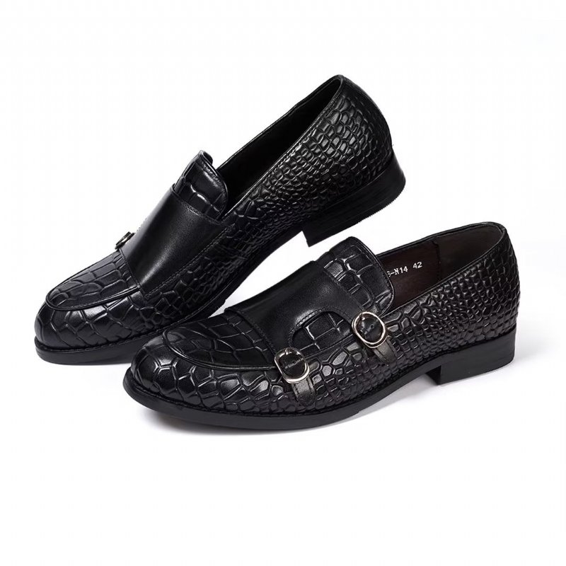 Formele Schoenen Heren Verfijnde Elegantie Instaploafers - Zwart