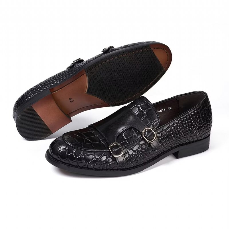 Formele Schoenen Heren Verfijnde Elegantie Instaploafers - Zwart