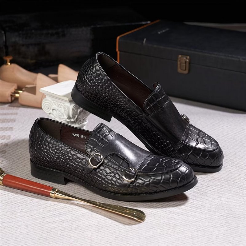 Formele Schoenen Heren Verfijnde Elegantie Instaploafers - Zwart