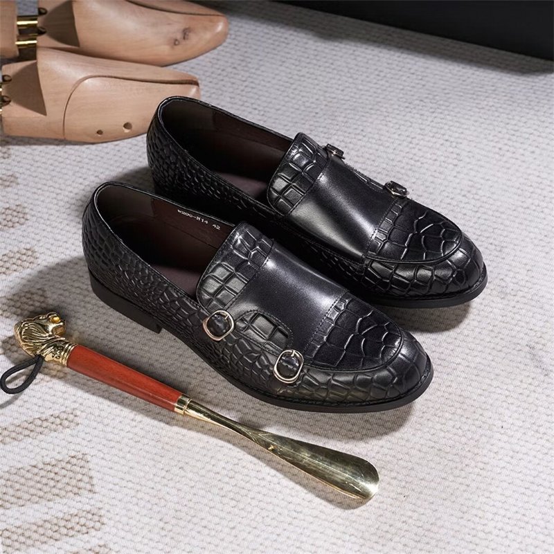 Formele Schoenen Heren Verfijnde Elegantie Instaploafers - Zwart