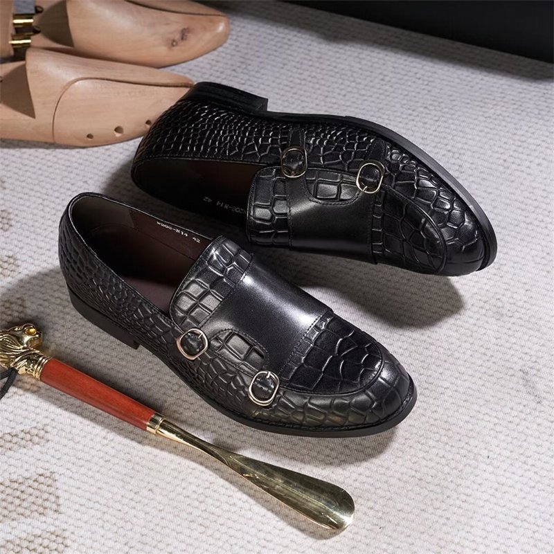 Formele Schoenen Heren Verfijnde Elegantie Instaploafers - Zwart