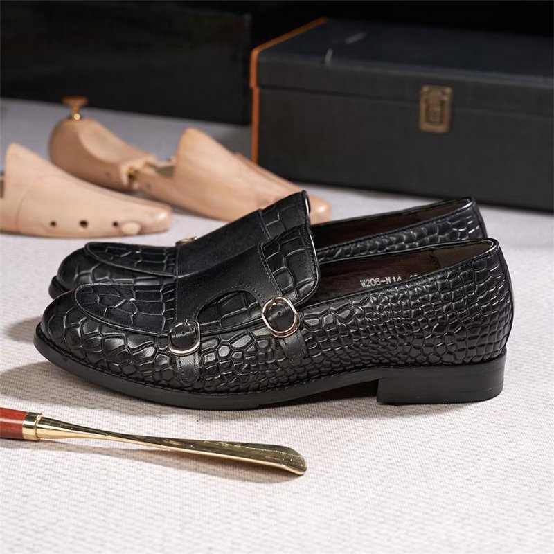 Formele Schoenen Heren Verfijnde Elegantie Instaploafers - Zwart