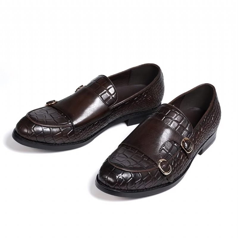 Formele Schoenen Heren Verfijnde Elegantie Instaploafers - Koffie