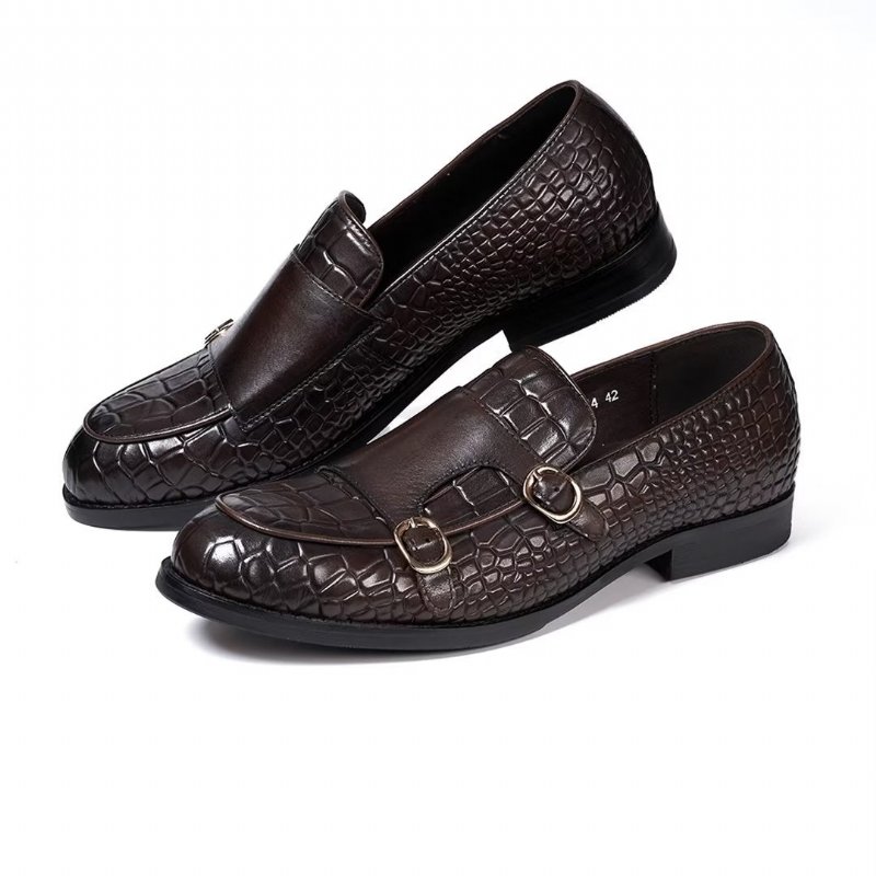 Formele Schoenen Heren Verfijnde Elegantie Instaploafers - Koffie