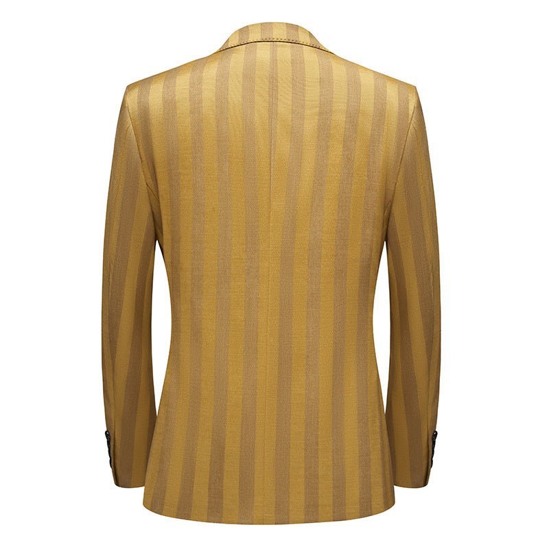 Herenkostuums Skinny Fit Hoog Pak - Geel