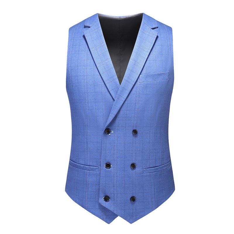 Herenpakken Skinny 3-delig Pak Met Ritssluiting - Blauw