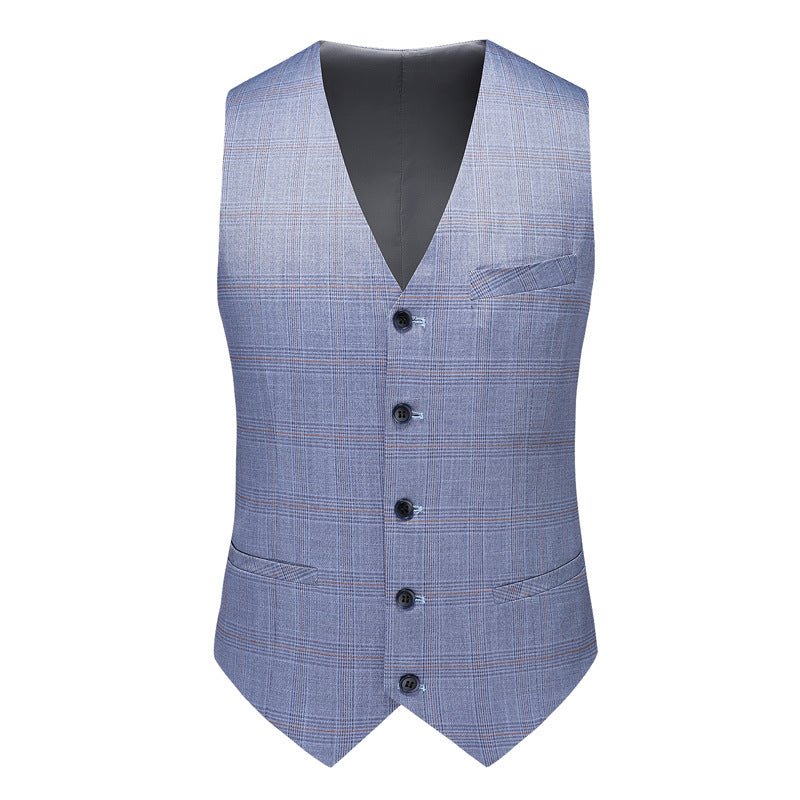 Herenpakken Skinny 3-delig Pak Met Ritssluiting - Blauw