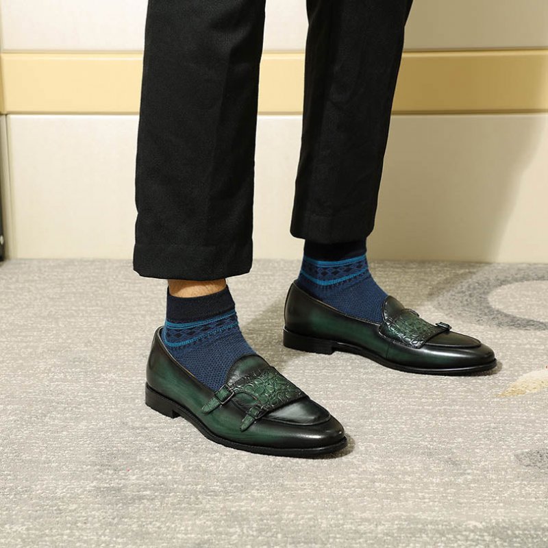 Loafers Heren Exotische Instaploafers - Zwart