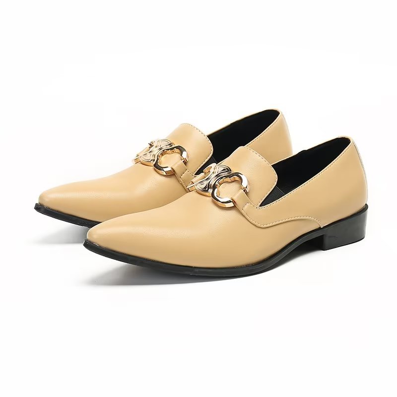 Loafers Heren Gedurfde Instapper Stijlvolle - Beige