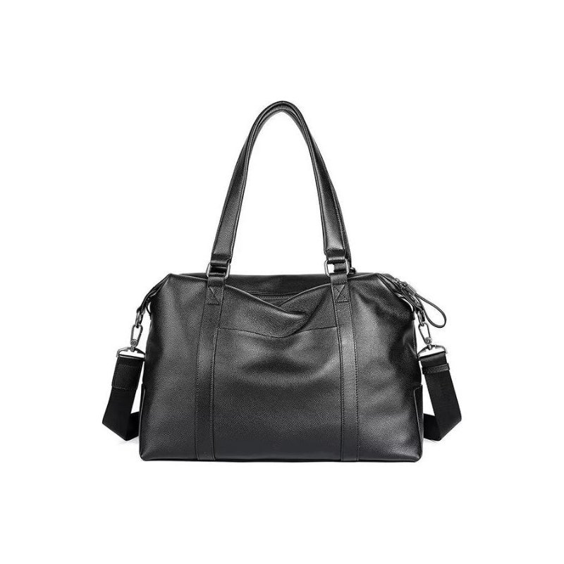 Schoudertassen Heren Elegante Leren Handtas - Zwart