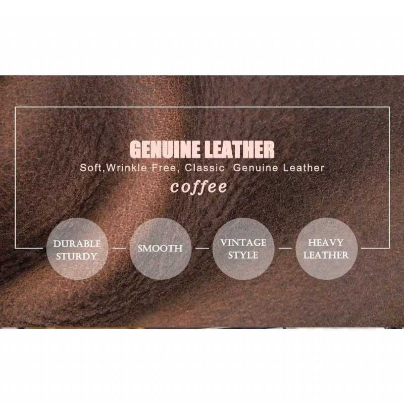 Schoudertassen Heren Luxe Crossbody-tas Crazy Horse Classic-collectie - Koffie