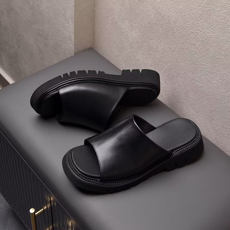 Vrijetijdsschoenen Heren Elegante Instappers - Zwart