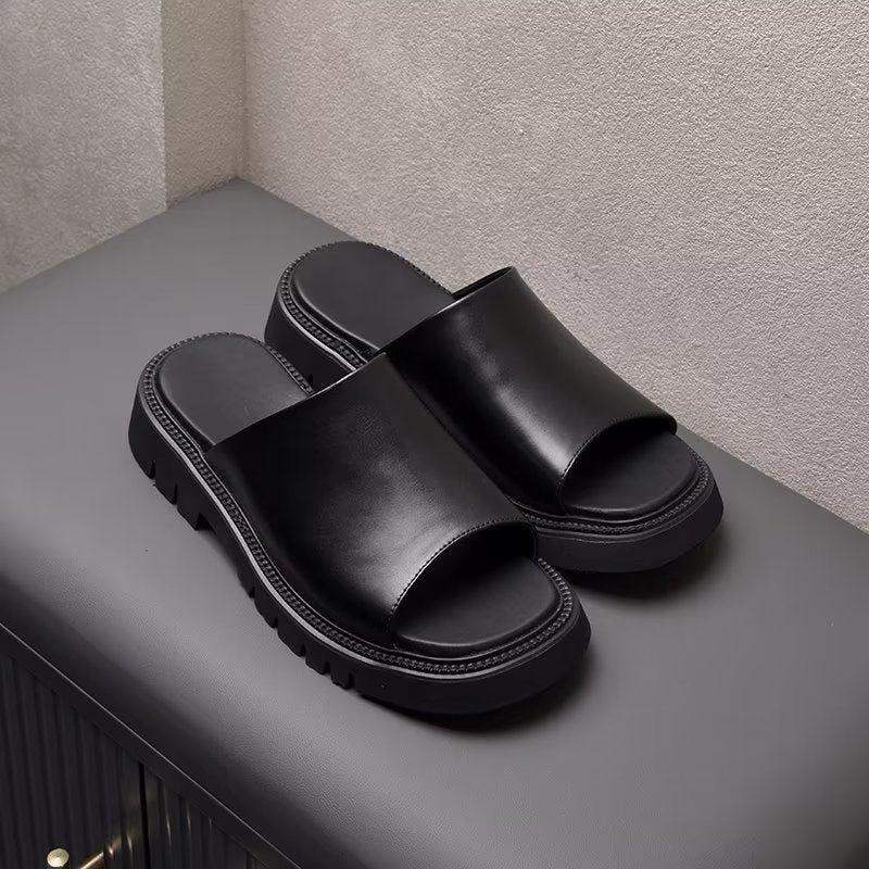 Vrijetijdsschoenen Heren Elegante Instappers - Zwart